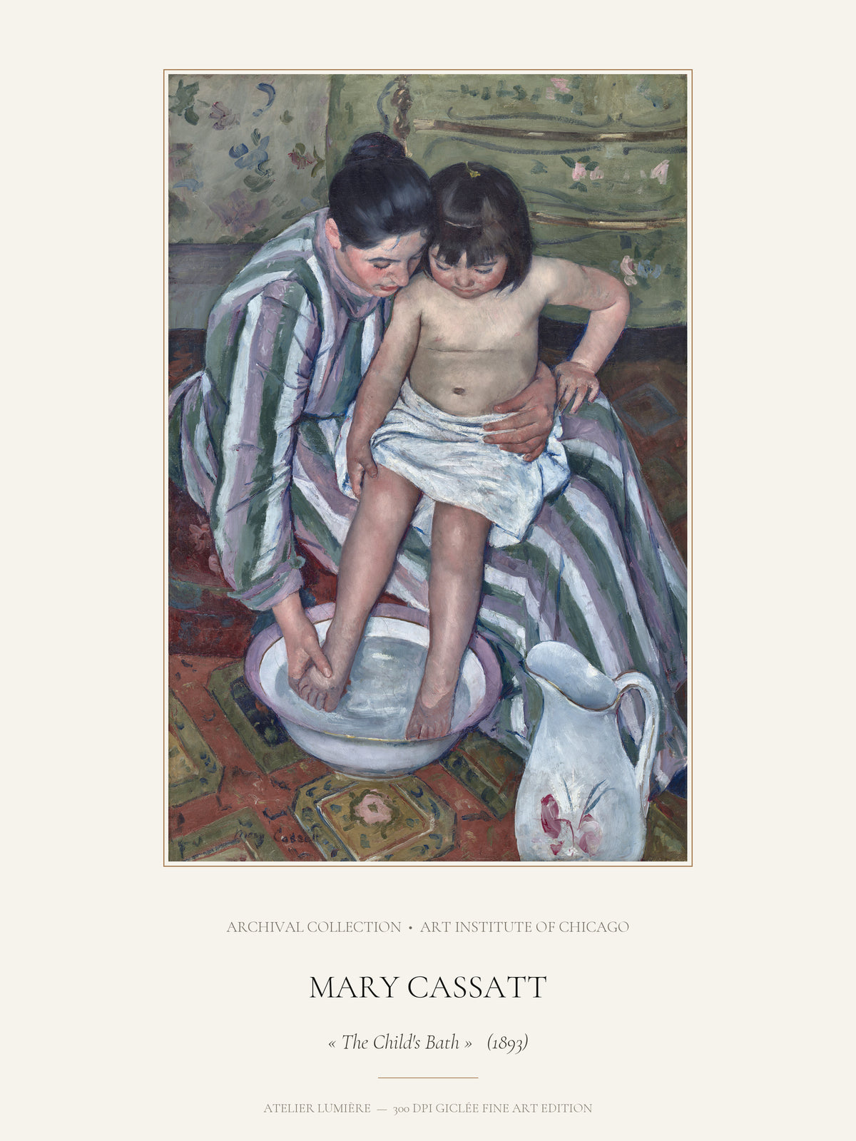 The Child's Bath (1893) – Mary Cassatt – Museum Exhibition Poster edition