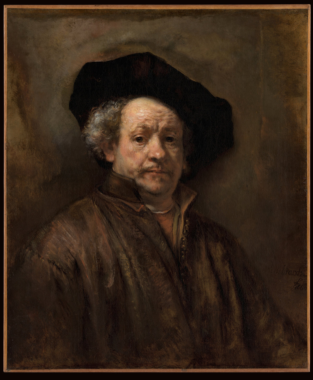 Self-Portrait (Rembrandt, 1660) (1660) – Rembrandt van Rijn | Framed Archival Fine Art Print