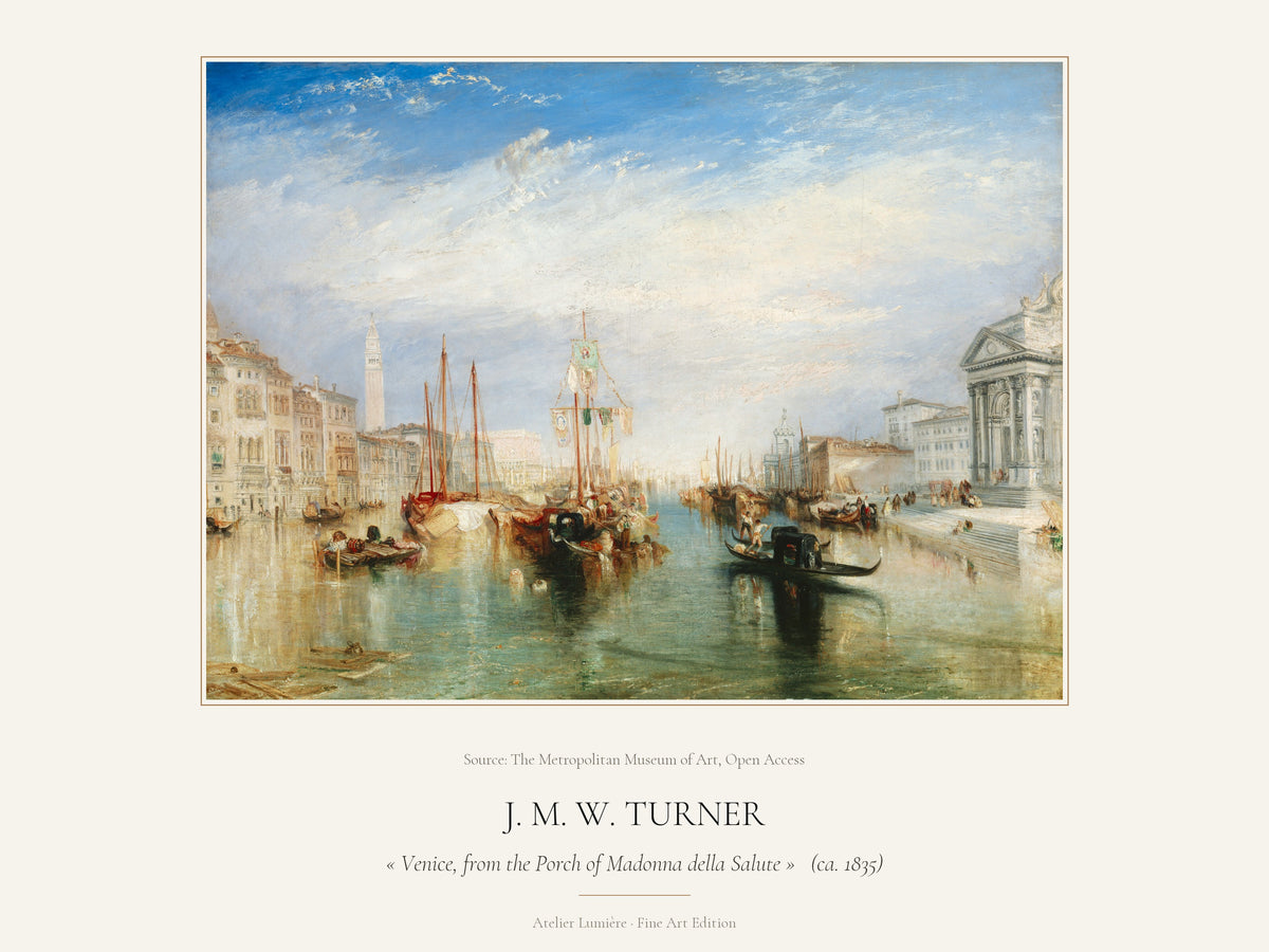 Venice, from the Porch of Madonna della Salute (ca. 1835) – J.M.W. Turner – Museum Exhibition Poster edition
