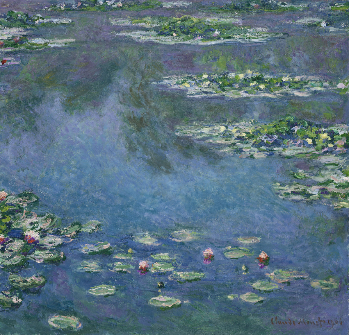 Water Lilies (1906) – Claude Monet – full uncropped restored painting
