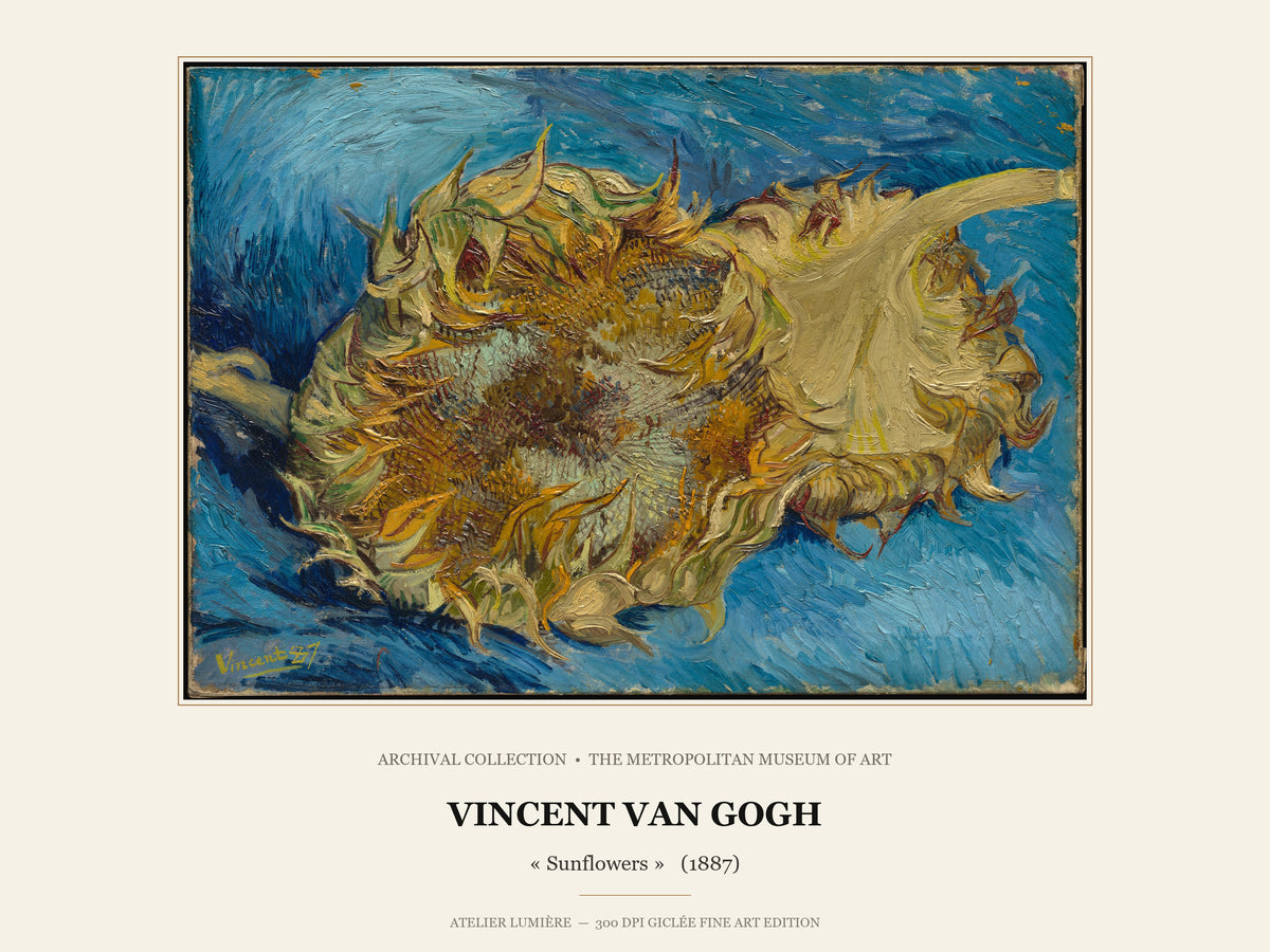 Sunflowers (1887) – Vincent van Gogh – Museum Exhibition Poster edition